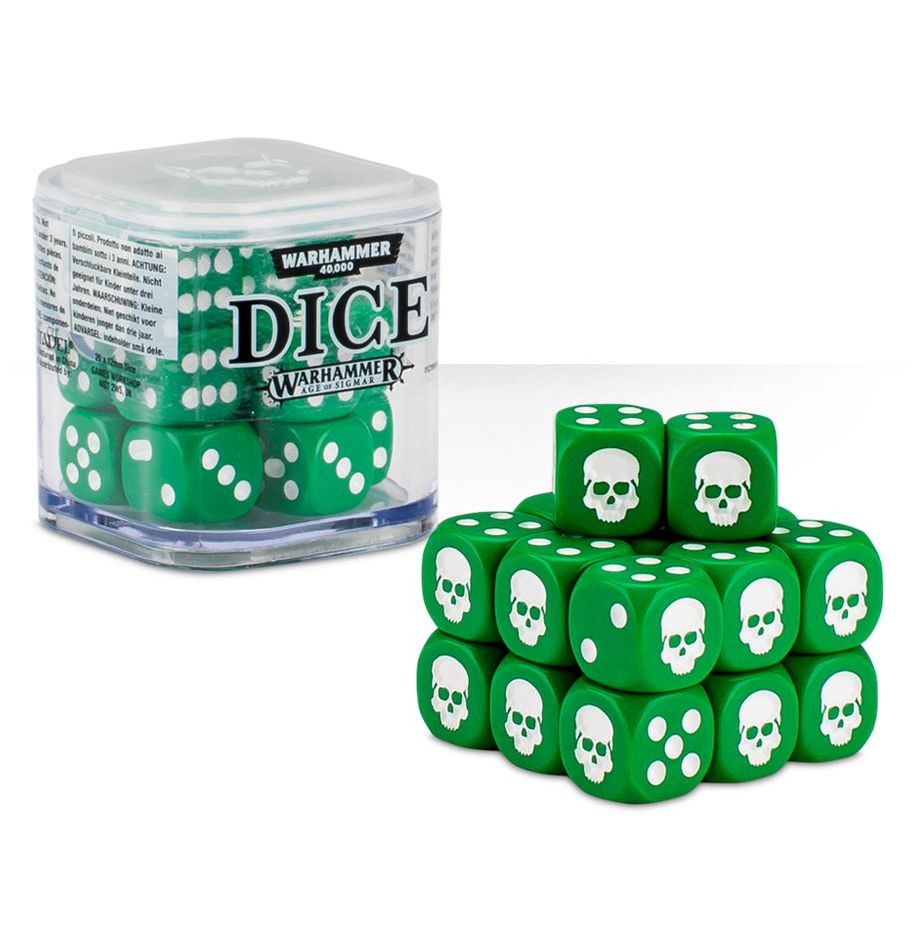 Terninger - Dice Cube (20 x 12mm d6) Grøn