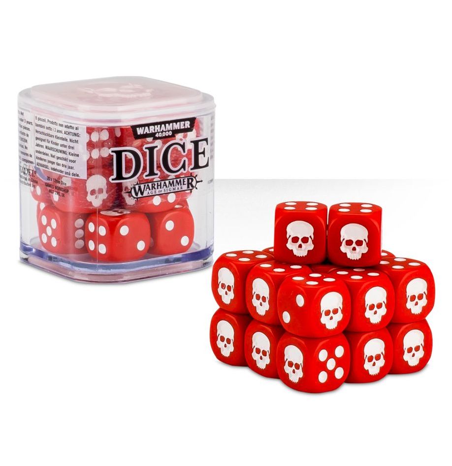 Terninger - Dice Cube (20 x 12mm d6) Rød