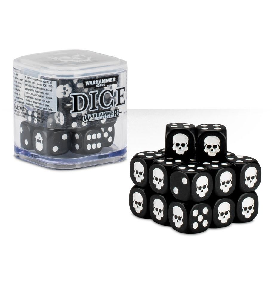 Terninger - Dice Cube (20 x 12mm d6) Sort